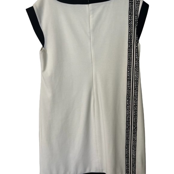 donna morgan white with black pattern dress - Picture 6 of 7